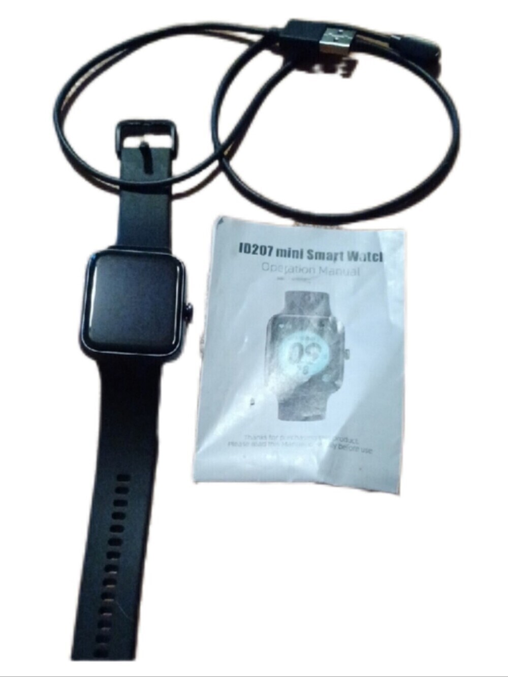 - Black Mini Smart Watch - Fitness Tracker